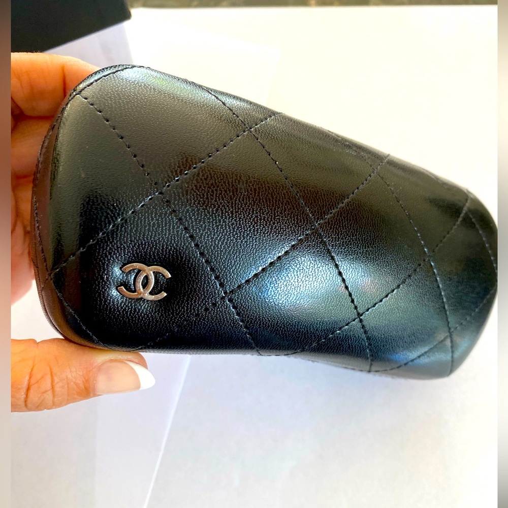 Authentic Chanel eyeglass / sunglass case and box